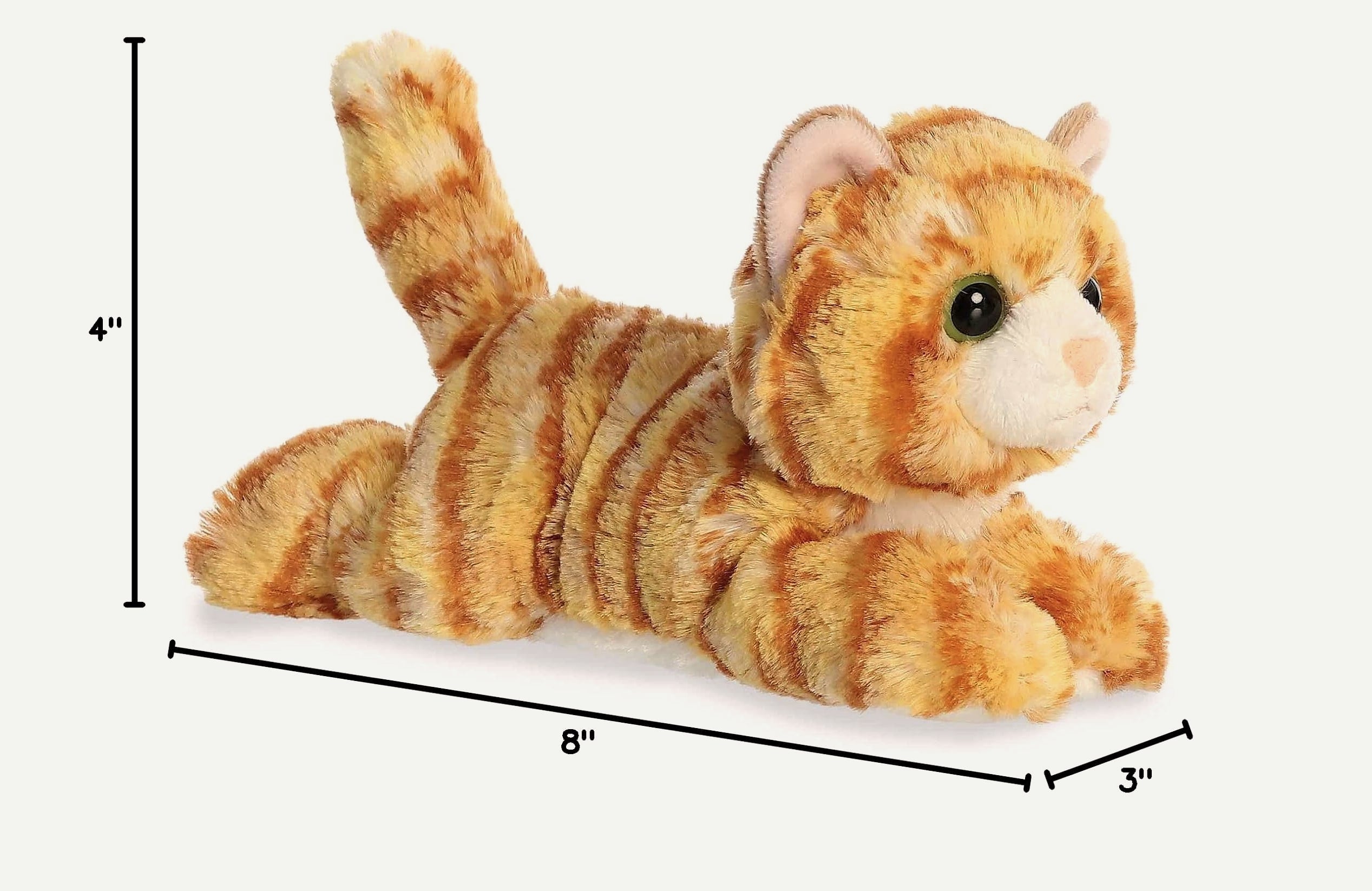 Aurora Mini Flopsie Ginger Cat 8 inch Stuffed Animal