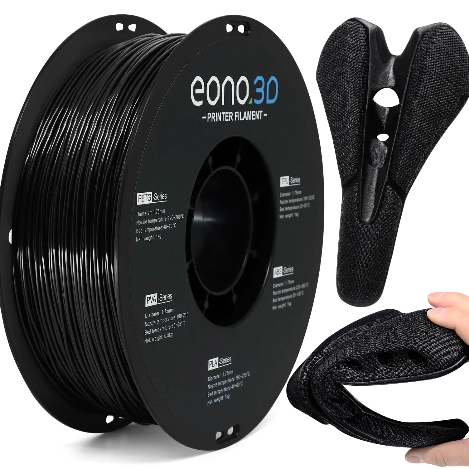 85A TPU 3D Printer Filament – Extra Soft & Flexible Rubber-Like, Durable & Wear-Resistant, 1.75mm ±0.03mm