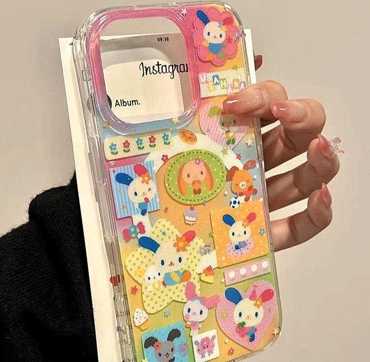 HAPPEE Magnetic Rabbit Phone Case with Rotating Bracket