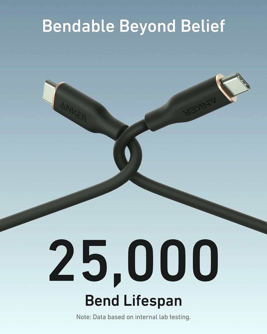 Anker PowerLine III Flow USB-C Cable 6ft 240W Fast Charging