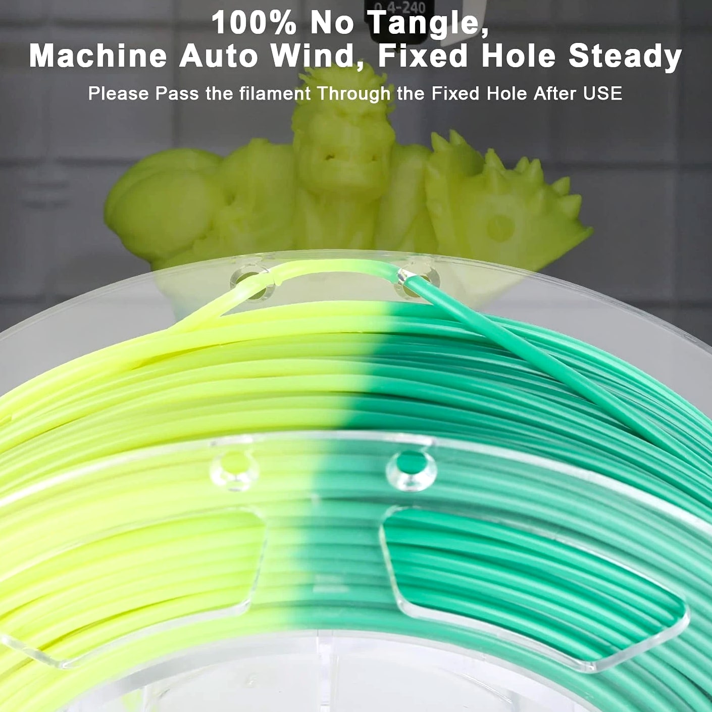 Vibrant Temperature Change PLA Filament for 3D Printers - 4 Colors, 200g Spools