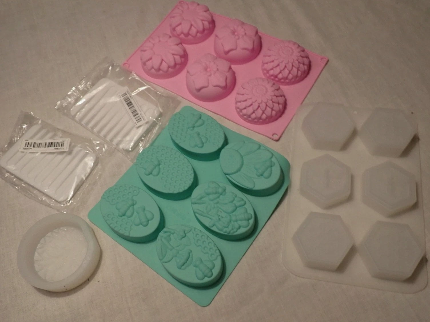 Soap Bar Silicone Mold - 4 Different Styles Soap Making Supply