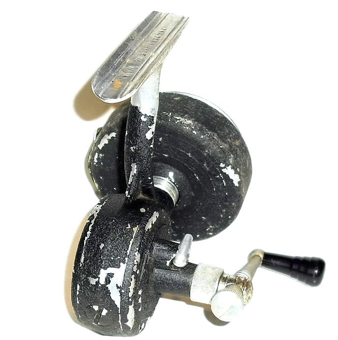 Rare Left Handed Vintage Heddon Spin Pal Manual Line Pick-Up Fishing Reel USA