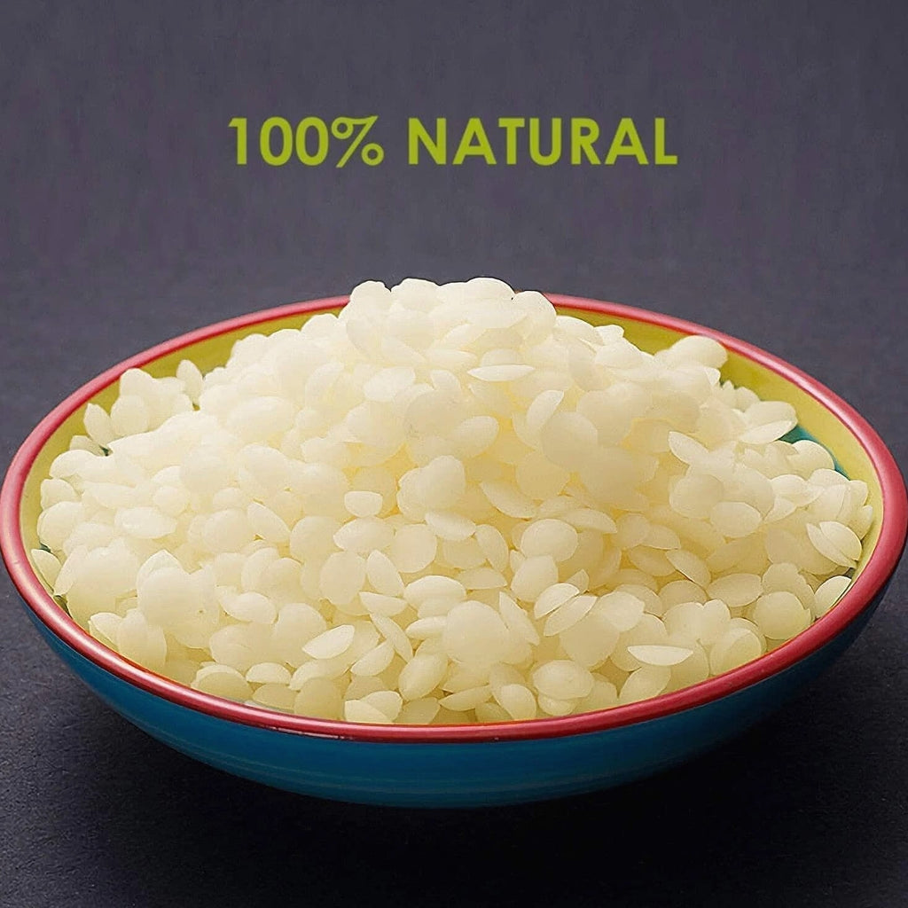 5 LB White Beeswax Pellets, Bulk Beeswax Beads (80 OZ) Pastilles for Candle Making
