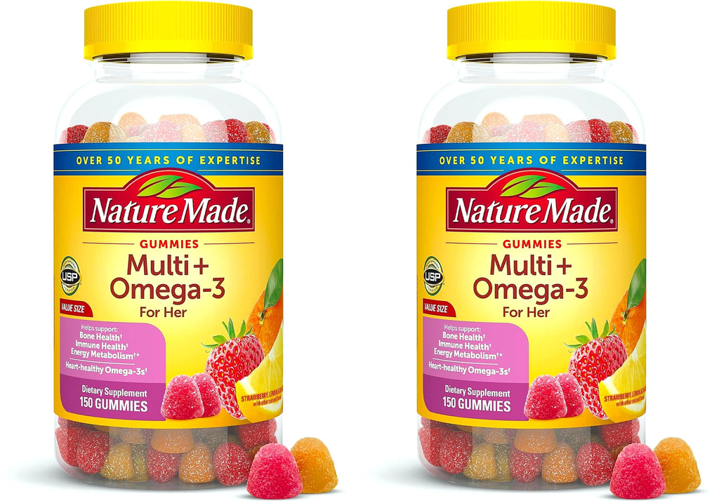 Nature Made Women's Multivitamin with Omega-3 Gummies, 150 Count