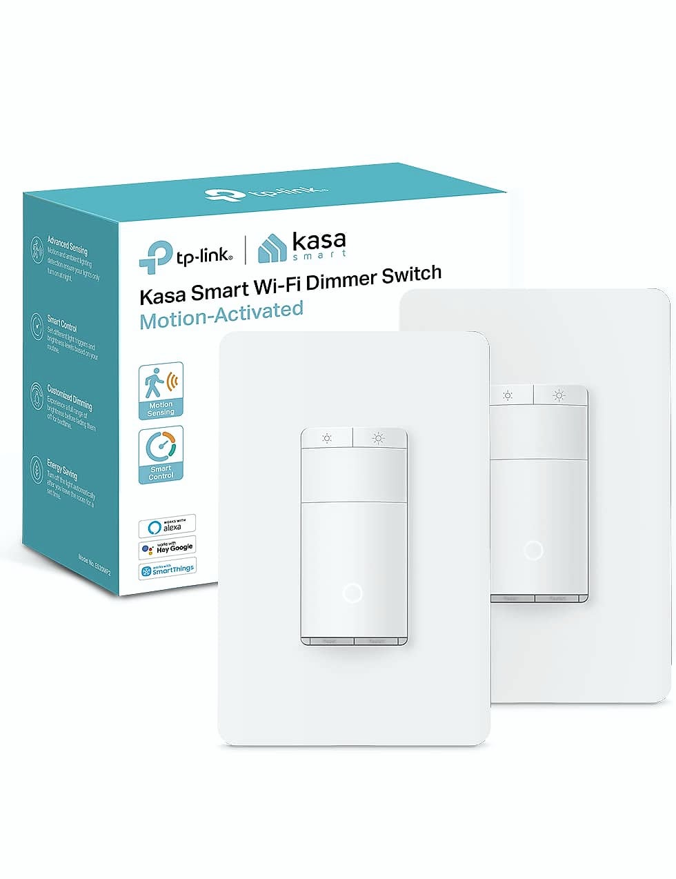 Kasa Smart Motion Sensor Dimmer Switch 2-Pack Wi-Fi