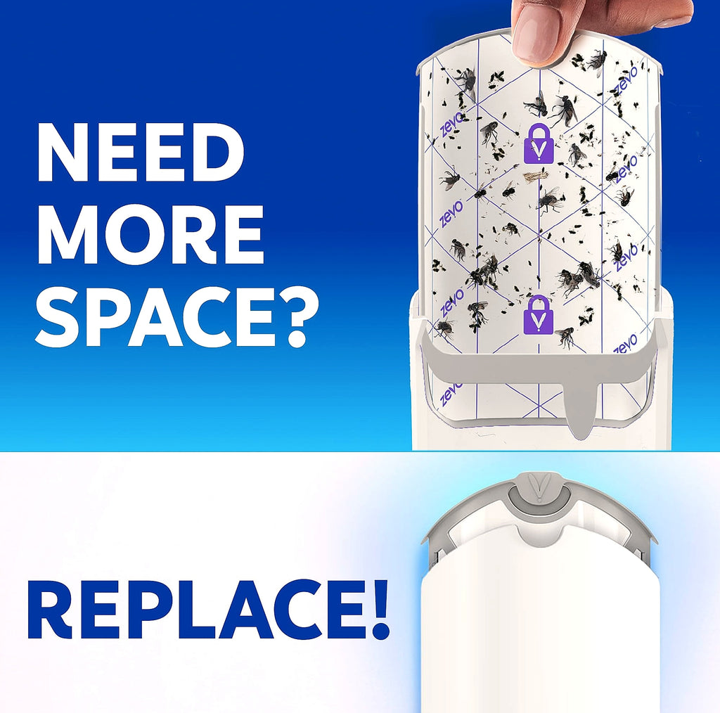 Zevo Flying Insect Trap Refill Cartridges for Indoor Fly Control