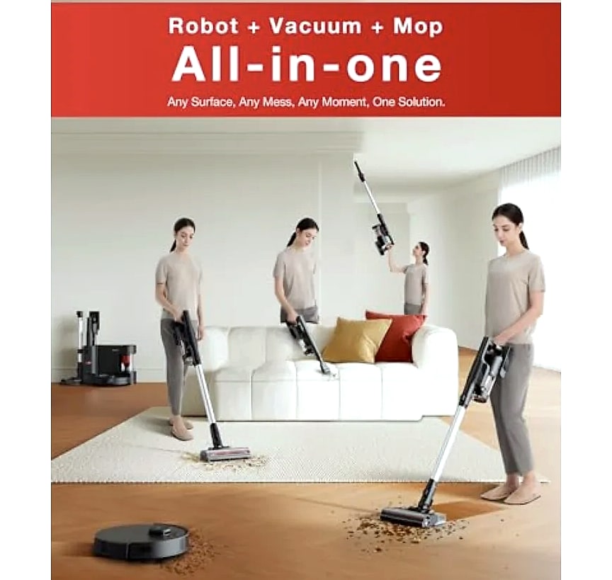 SHXI C12 Combo cordless stick vacuum with robot mop