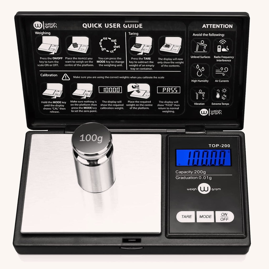 Weigh Gram 200g Digital Pocket Scale with 0.01g Accuracy