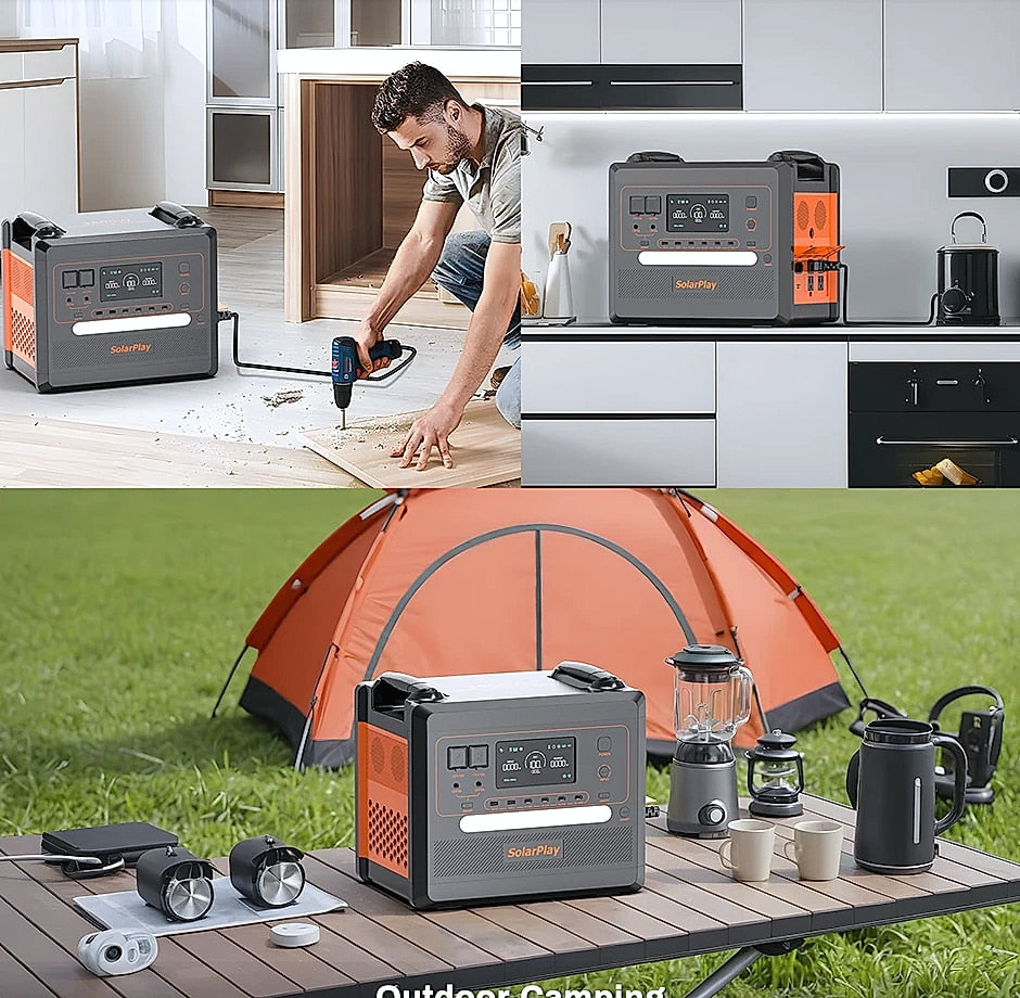 SOLARPLAY Q2402M 2500W Portable Power Station 2300Wh