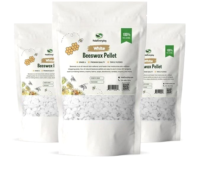 White Beeswax Granules Pearls Pellets Pastilles 100% Pure Cosmetic & Food Grade