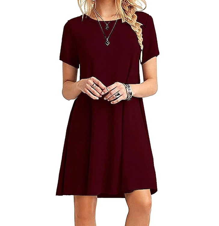 INSTYLISH Women's Casual Print Mini T-Shirt Dress