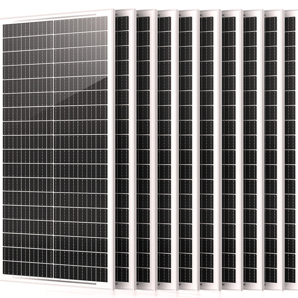 Rvpozwer 100W 12V Monocrystalline Solar Panel