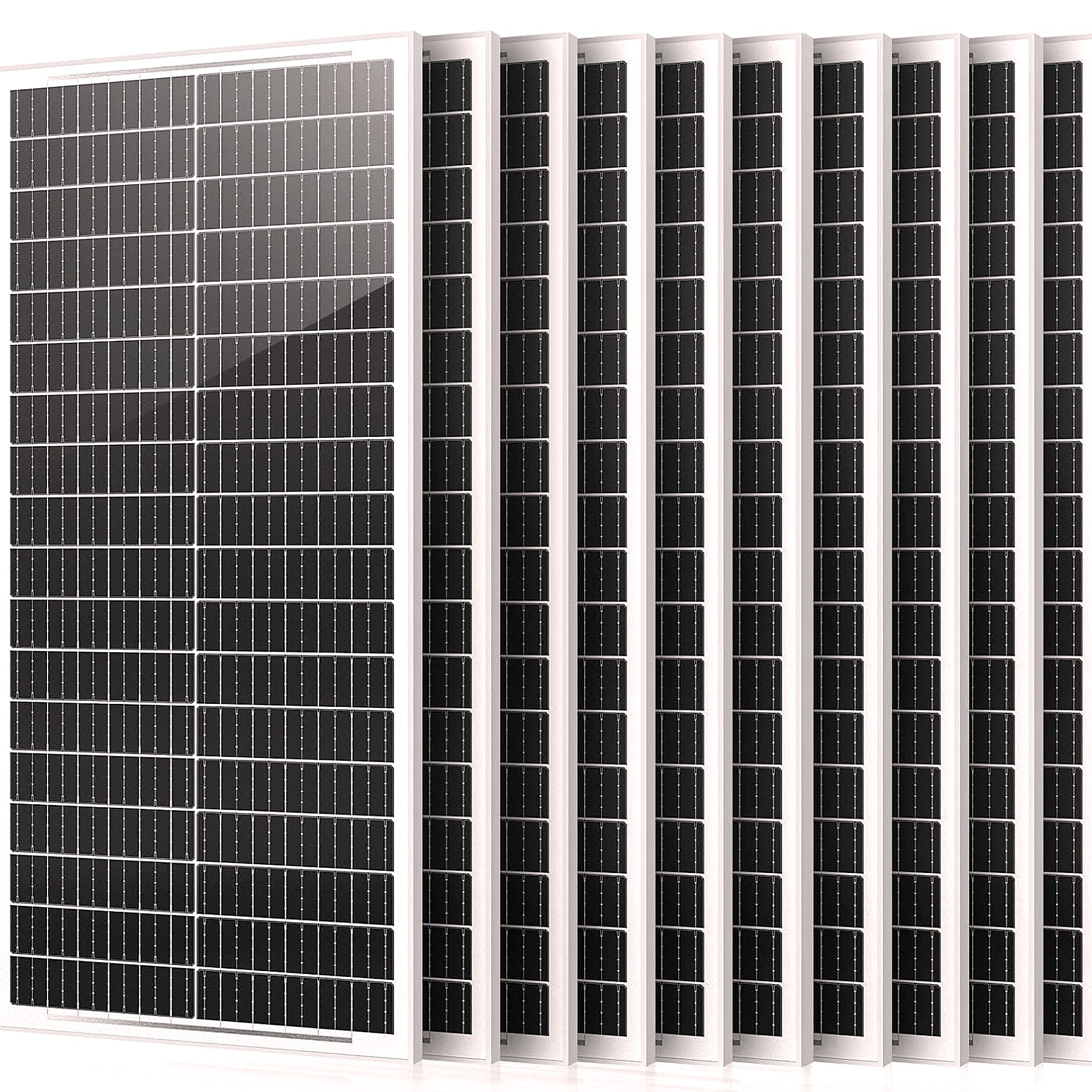 Rvpozwer 100W 12V Monocrystalline Solar Panel