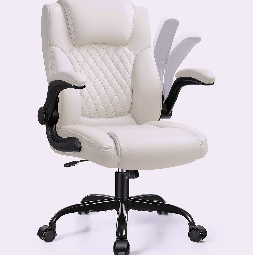 Brick Attic PU Leather Office Chair Ergonomic Desk Seat