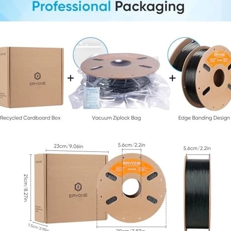 TPU Filament 1.75mm +/-0.03mm, Flexible TPU 90A 3D Printer Filament 1KG Black
