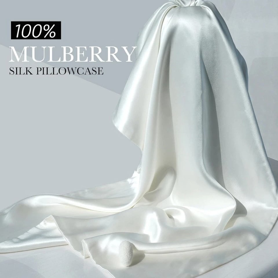 100% Mulberry Silk Pillowcase King Size 20x40 22 Momme Natural Silk Pillow Case