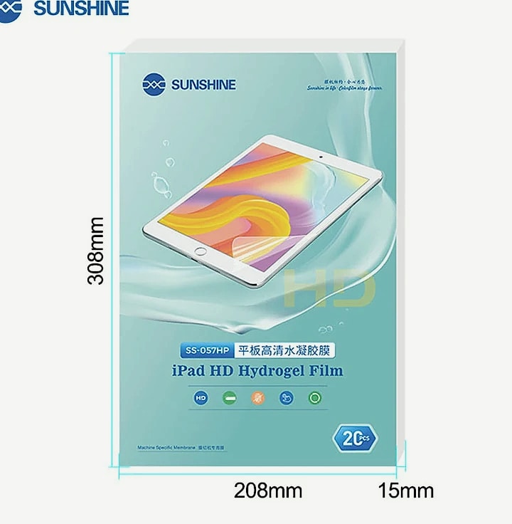 Sunshine SS-057 Hydrogel Screen Protector Film for Mobile Devices