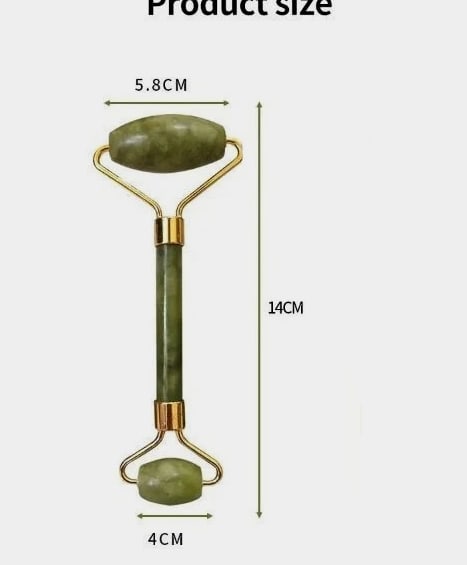 Jade Face Massage Roller Beauty Tool Facial Eye Neck Body Anti-Ageing Treatment