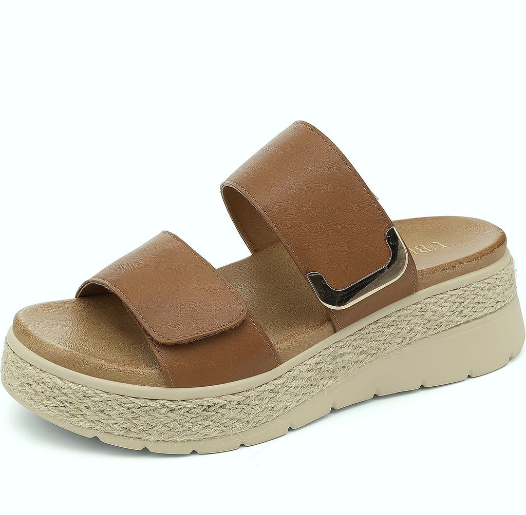 UBFEN Womens Platform Wedge Sandals with Orthopedic Support