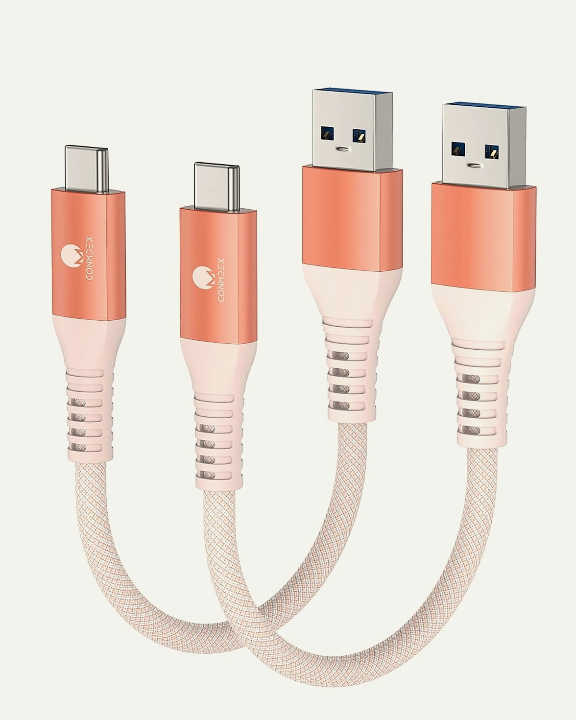 CONMDEX USB A to USB C Cable 2ft 2-Pack 10Gbps Fast Charging