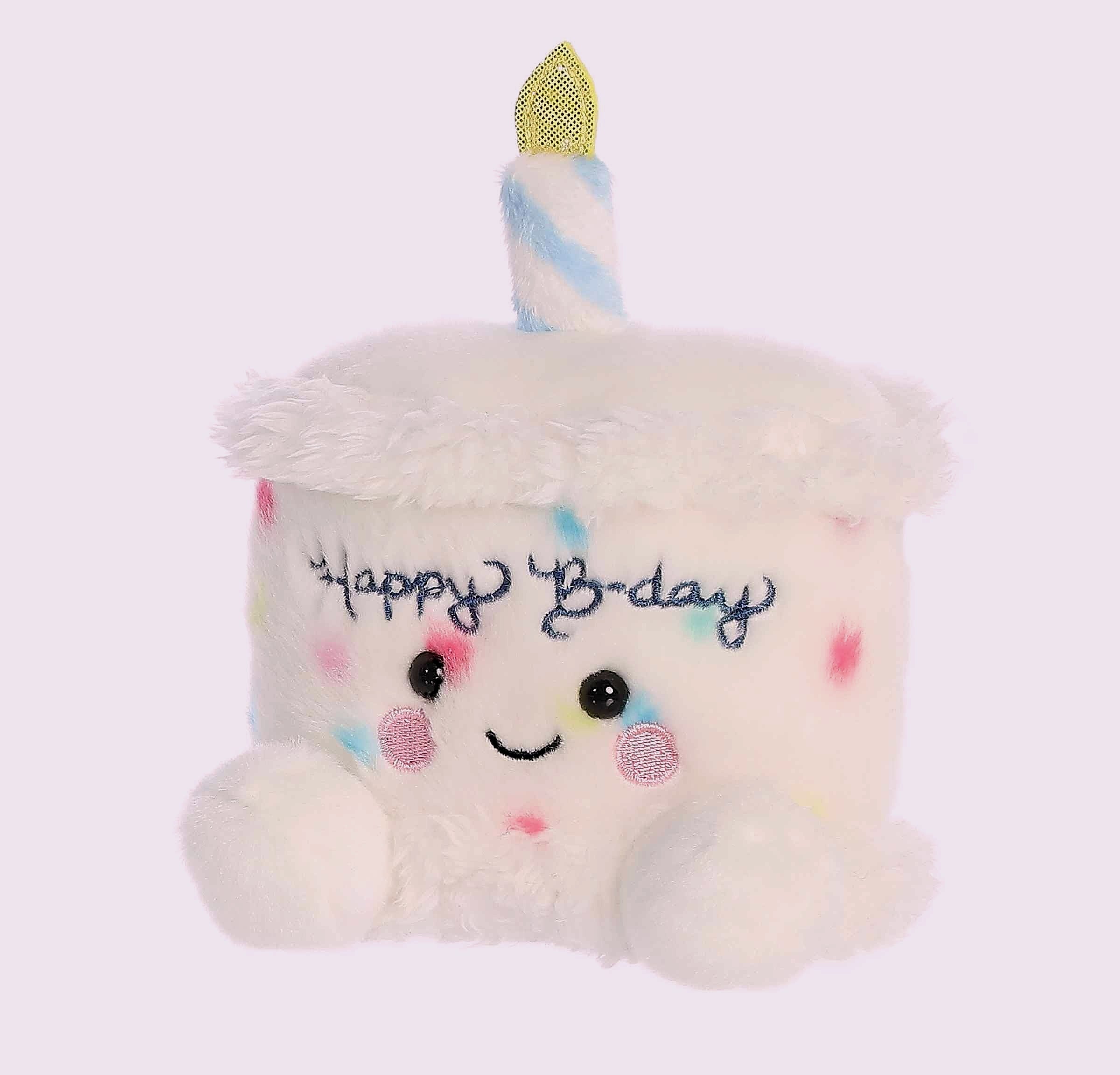 Aurora Palm Pals Happy B'Day Cake Stuffed Animal 5.5 inch