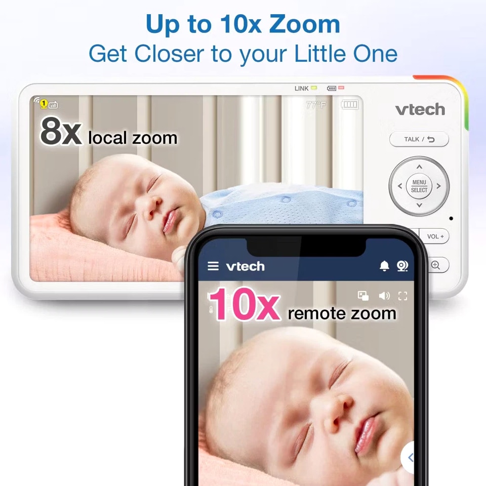 V-Tech 5.5" HD Smart Fixed Position Video Baby Monitor