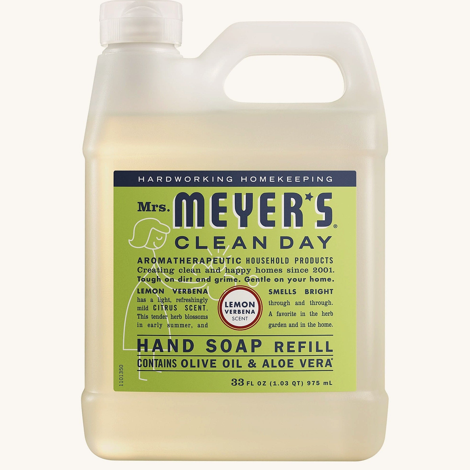 Mrs. Meyer's Clean Day Hand Soap Refill Rain Water 33 Oz