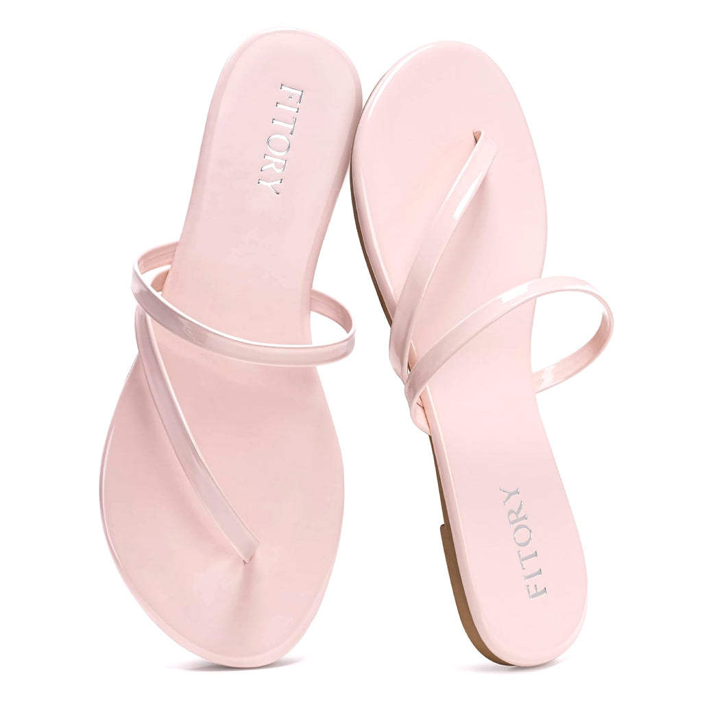 FITORY Womens Flip Flops Strappy Open Toe Sandals Size 6-11