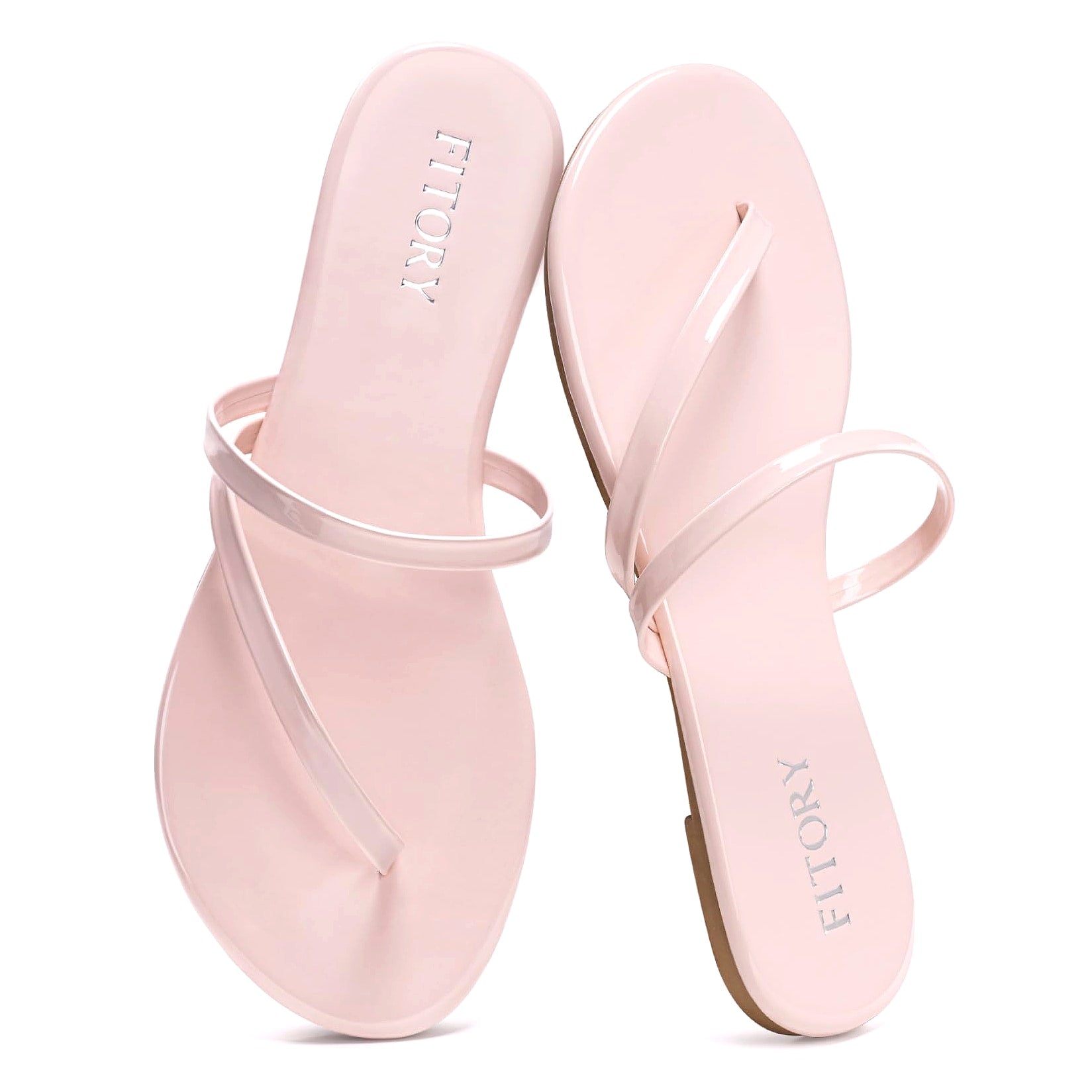 FITORY Womens Flip Flops Strappy Open Toe Sandals Size 6-11