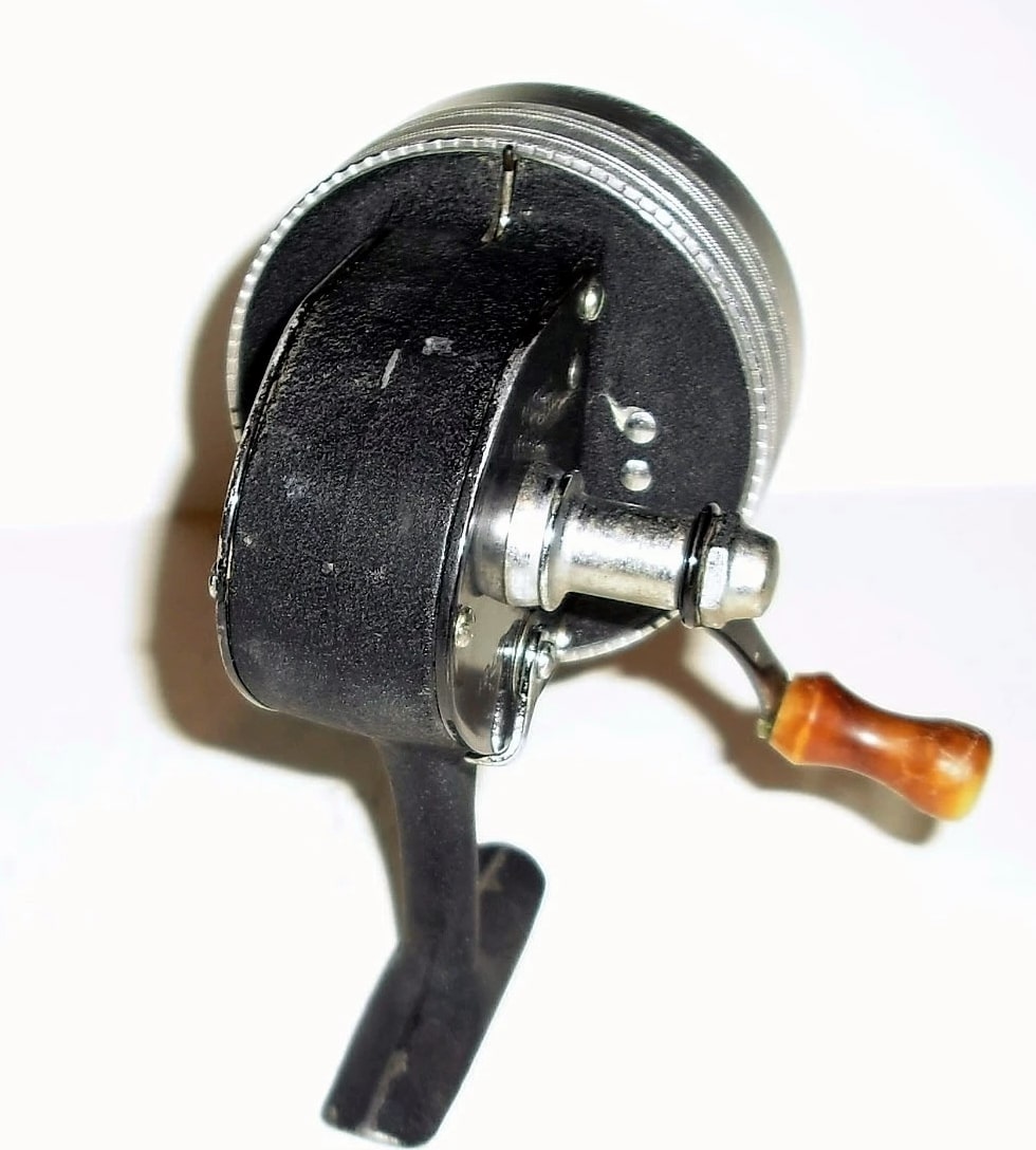 Vintage Shakespeare Wonder-Spin 1781 Model FC Fishing Reel - Rare Black