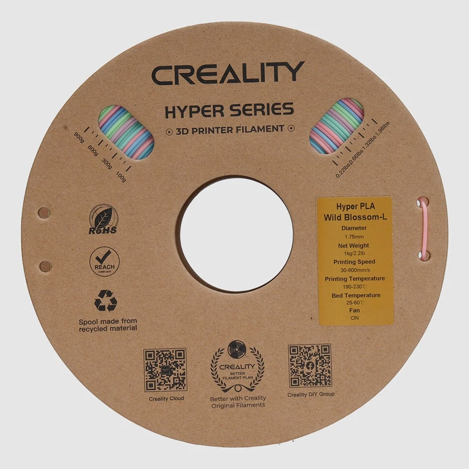 【BUY 5 PAY 3】Creality Hyper Rainbow PLA 3D Printer Filament High-Speed Printing