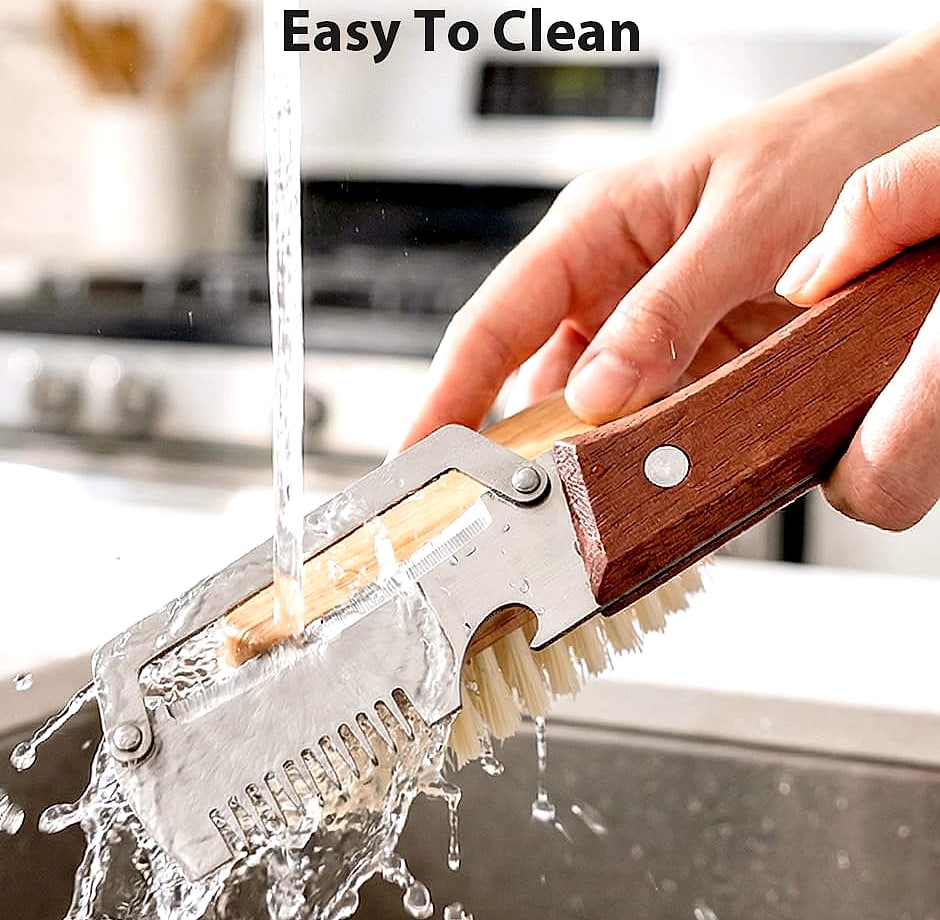 Vegetable Peeler with Wooden Handle and Bottle Opener