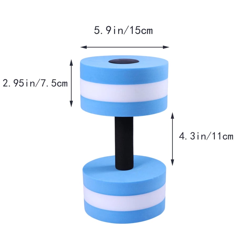 Water Weights Pool Exercise & Fitness Dumbbells Equipment Miss
