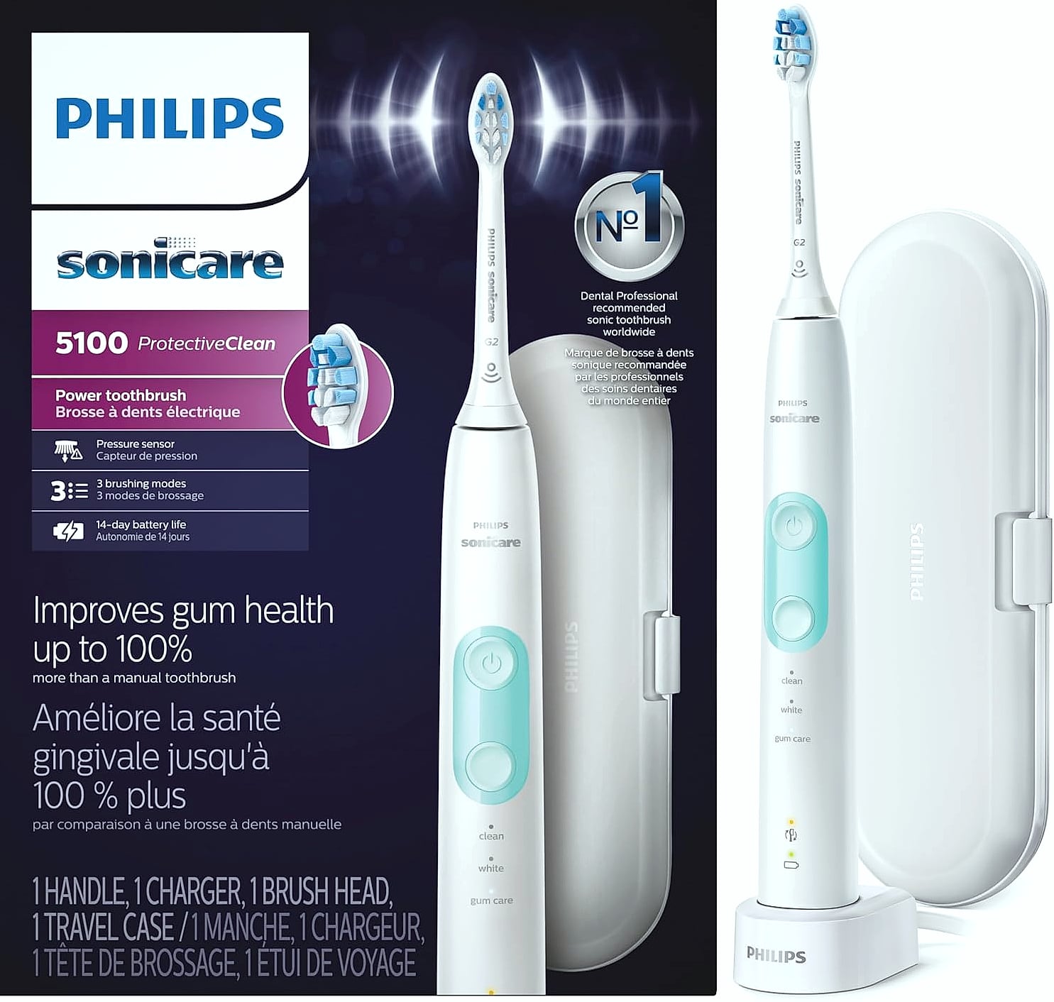 Philips Sonicare ProtectiveClean 5100 Rechargeable Toothbrush
