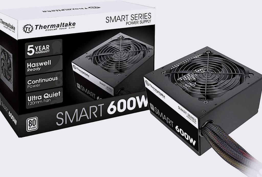 Thermaltake Smart 600W ATX Power Supply 80 Plus Certified