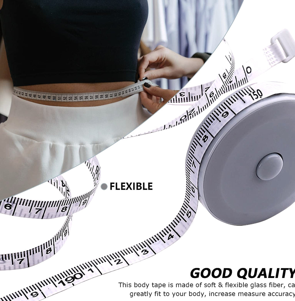 SmaringRobot Mini Retractable Tape Measure 3-Pack with Fabric Ruler