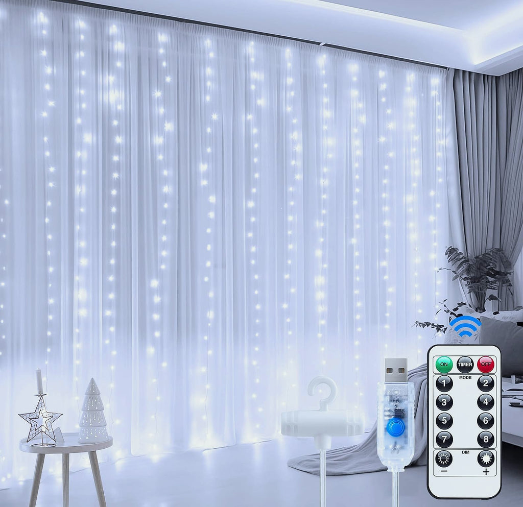 Minetom 300 LED Dimmable Fairy Lights with Remote and Timer