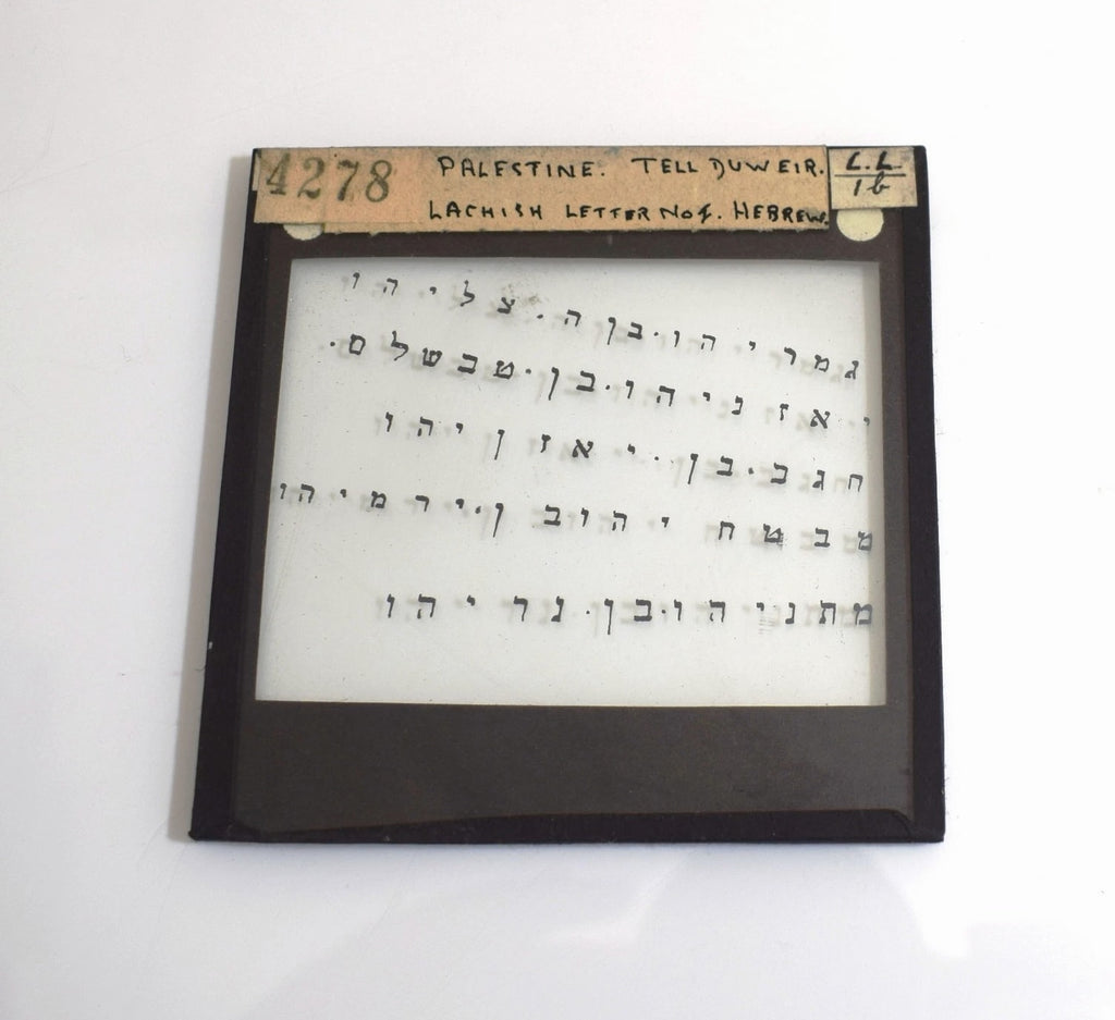 TEL LACHISH EXCAVATION NO. 8, C1938 Vintage Magic Lantern Slide, ISRAEL