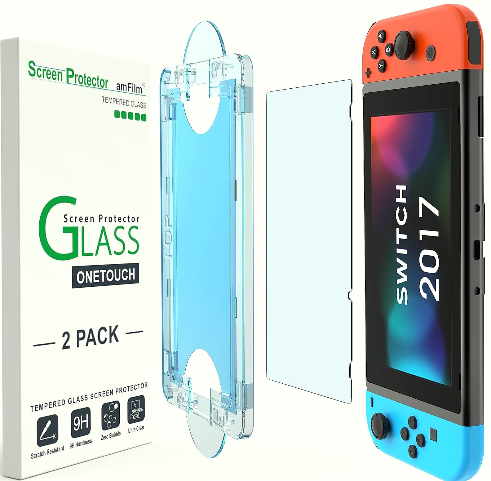 amFilm OneTouch Screen Protector for Nintendo Switch 2
