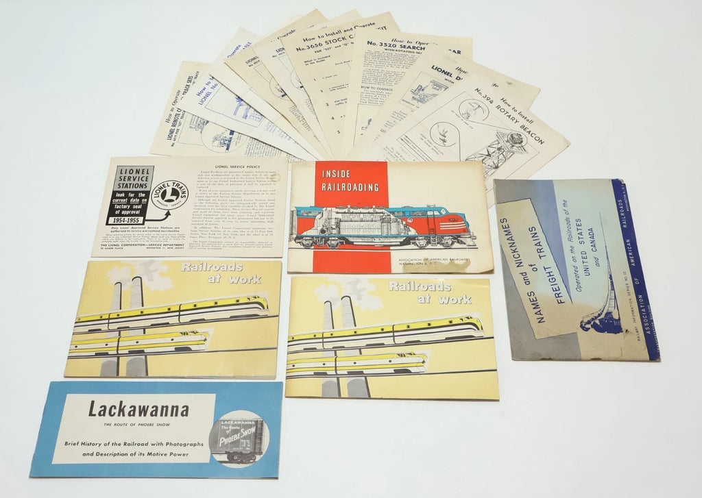 HUGE Lot of Misc. Manuals and Catalogs - Trains and Model Trains
