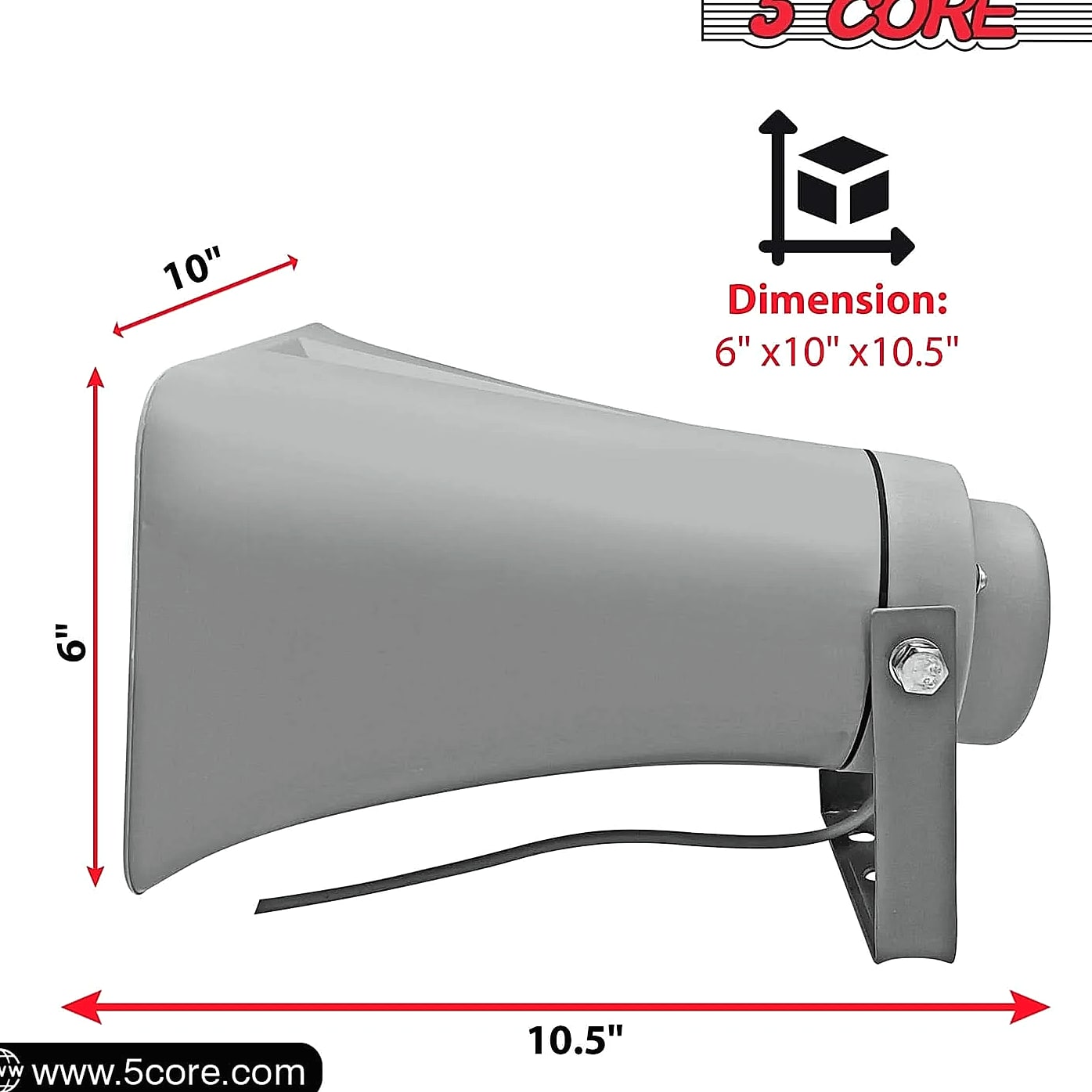 5Core PA Speaker 10 Inch 200W Horn Loudspeaker