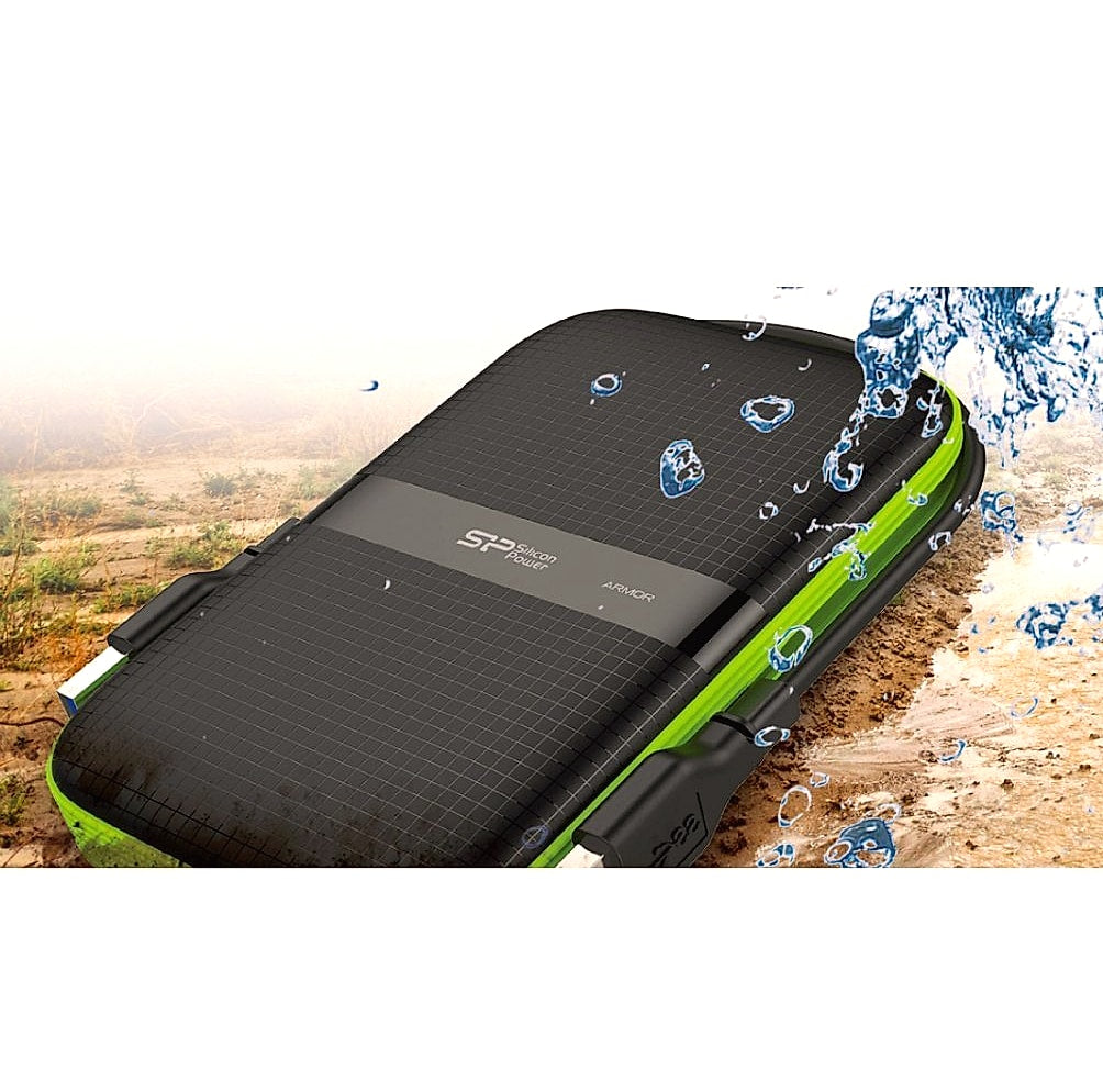 Silicon Power 4TB Rugged Armor A60 Military-grade Shockproof/Water-Resistant USB 3.0 2.5" External Hard Drive for PC, Mac, Xbox One, Xbox 360, PS4, PS4 Pro and PS4 Slim, Black