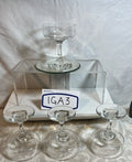 Vintage Libbey 5 1/2 Ounce Champagne Glasses - Set of 4 Wine Glasses