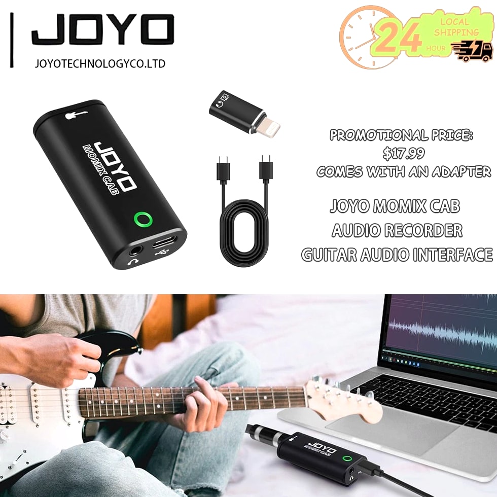 JOYO Mini Guitar Audio Interface Pocket Internal Recording Sound Card Portable