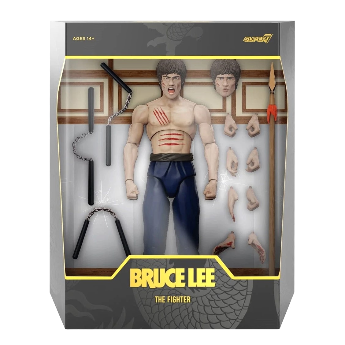 Super 7 Bruce Lee The Fighter Kung Fu Movie Collection Action Figures Toy 7"
