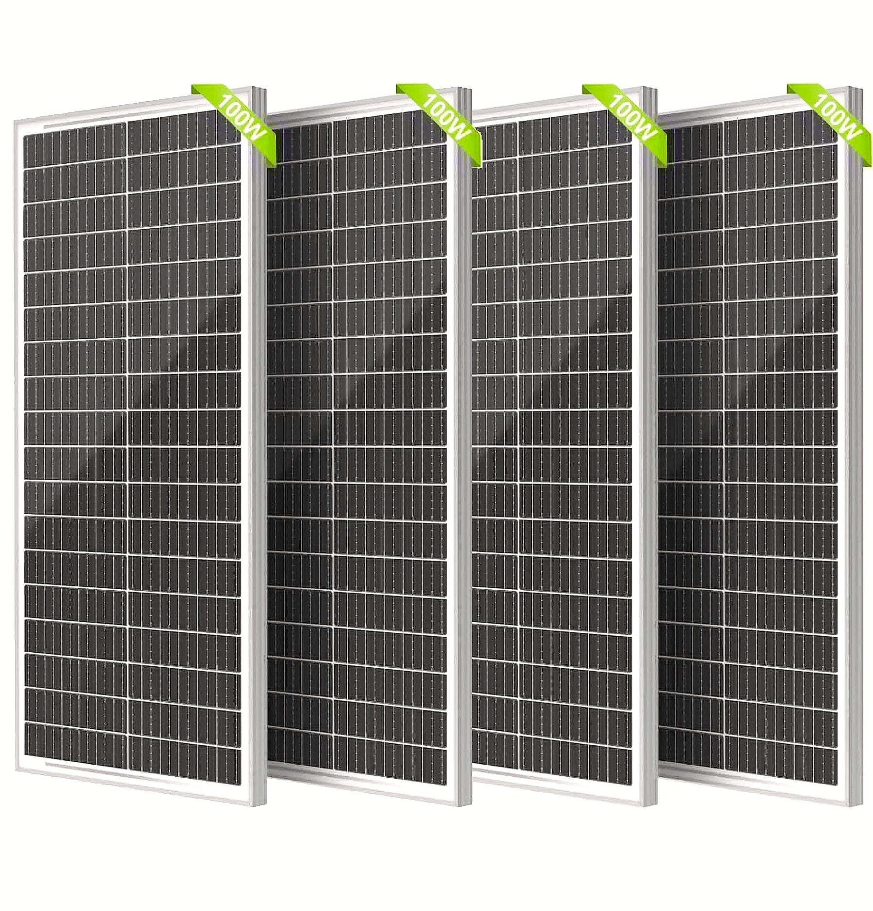 Rvpozwer 100W 12V Monocrystalline Solar Panel