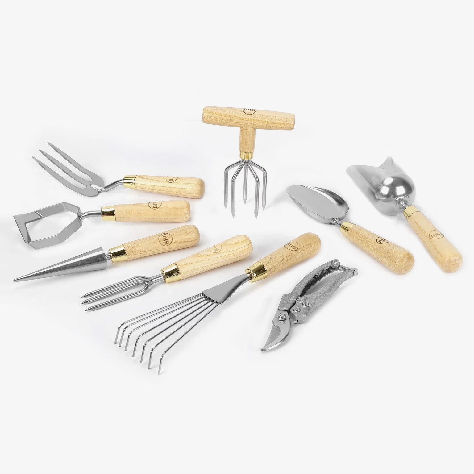BH&G 9pc Stainless Steel Garden Tool Set