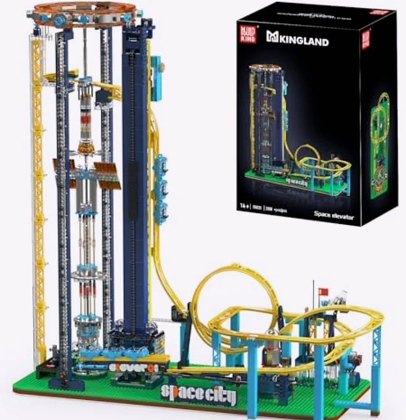 Mould King 11031 Space Elevator Loop Coaster building set with track