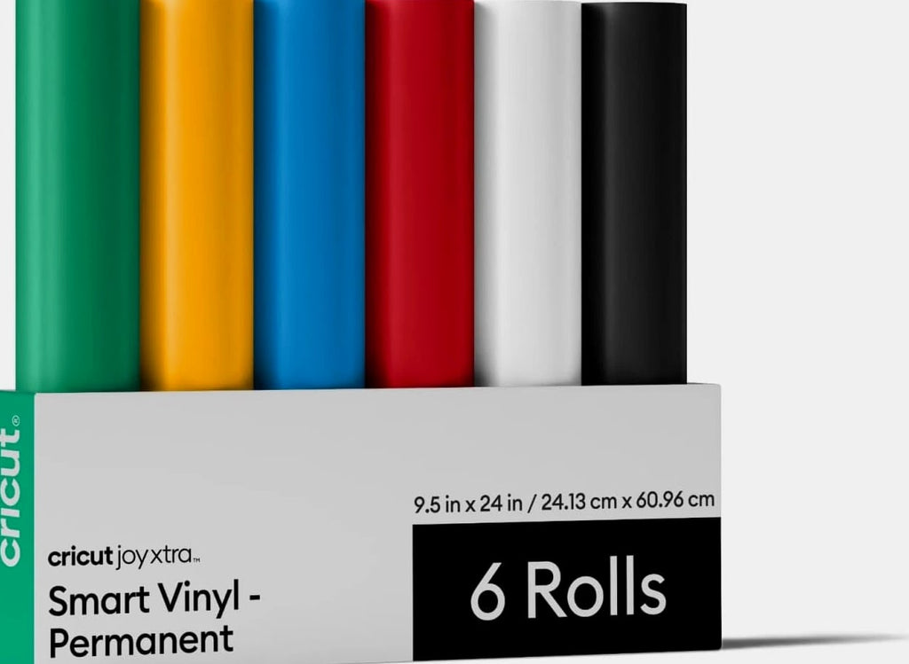 Smart Permanent Vinyl for Joy Xtra Machine, Sampler Pack (9.5In X 24In, 6 Sheets